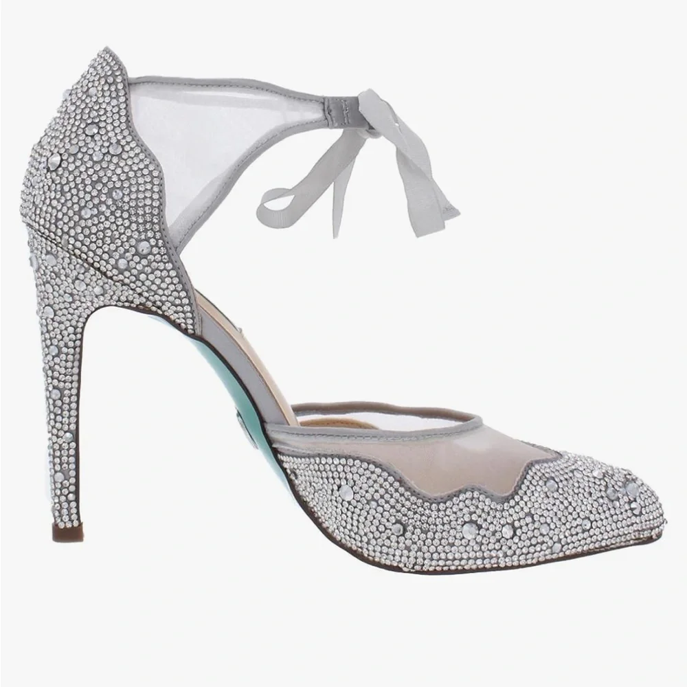 W7.5 Betsey Johnson Rhinestone Stilettos - Picture 10 of 14